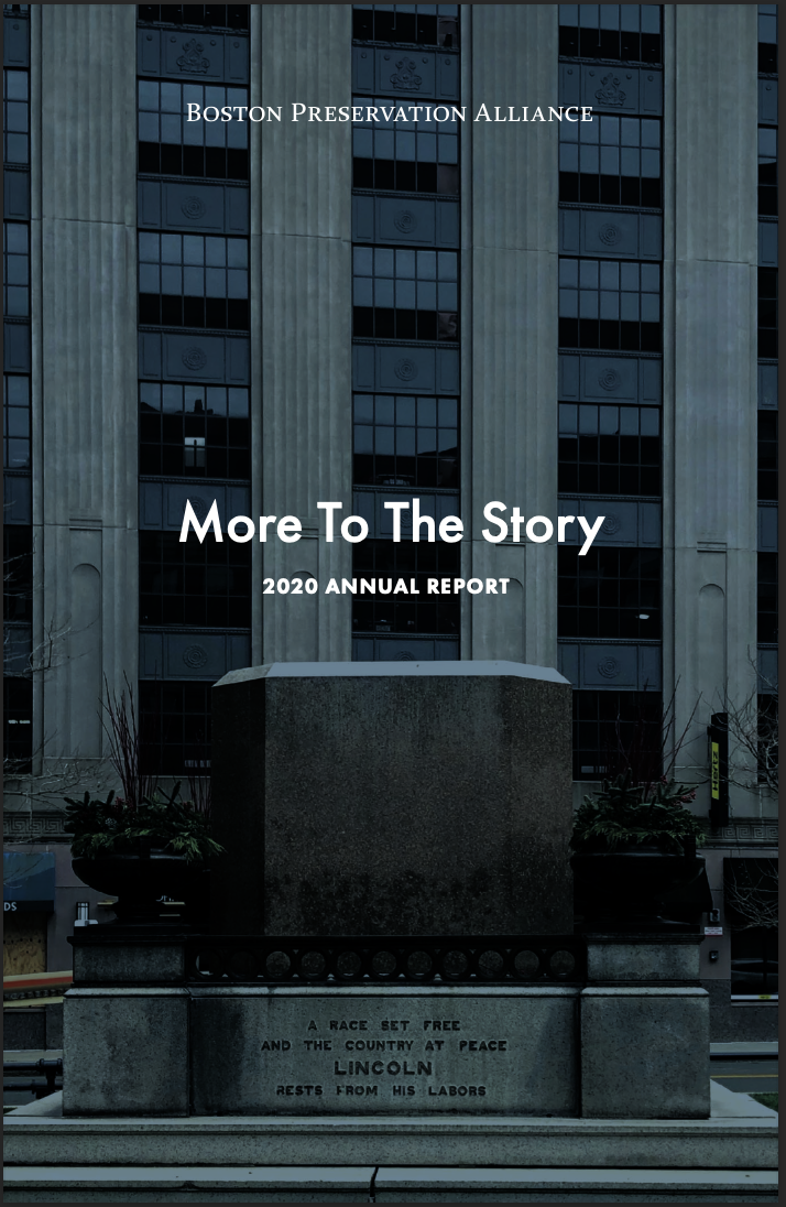 2020 Alliance Annual Report Boston Preservation Alliance